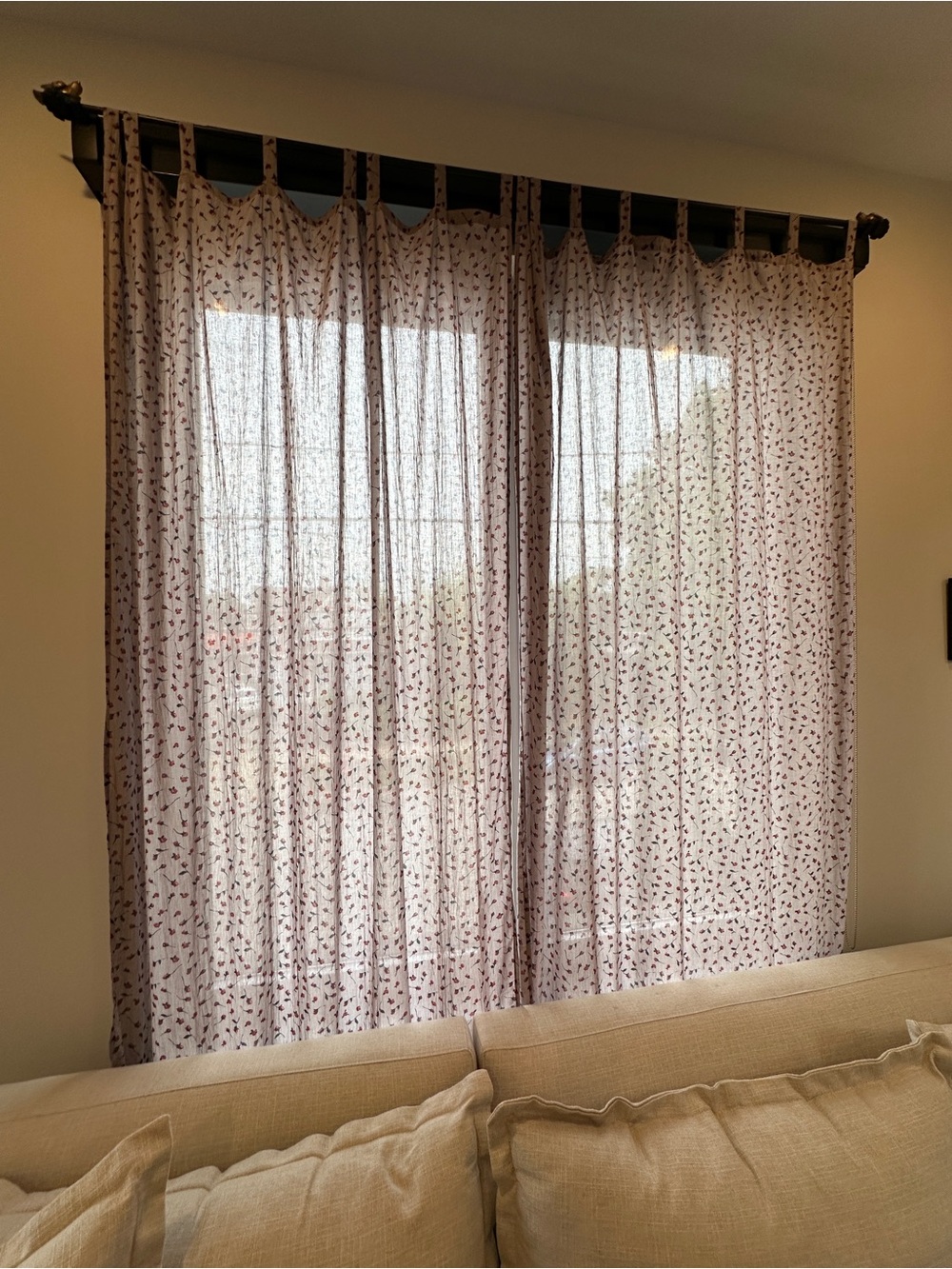 Urban Outfitters Rosebud Curtain Panels (2)